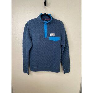 Patagonia Men’s Organic Cotton Snap-T Pullover Quilted Navy/Blue Small 40th